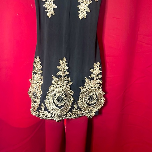 Black mini party dress - Picture 3 of 4